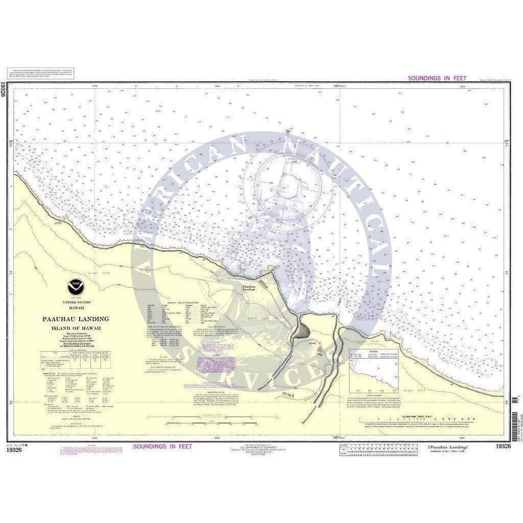 NOAA Nautical Chart 19326: Pa'auhau Landing Island Of Hawai'i