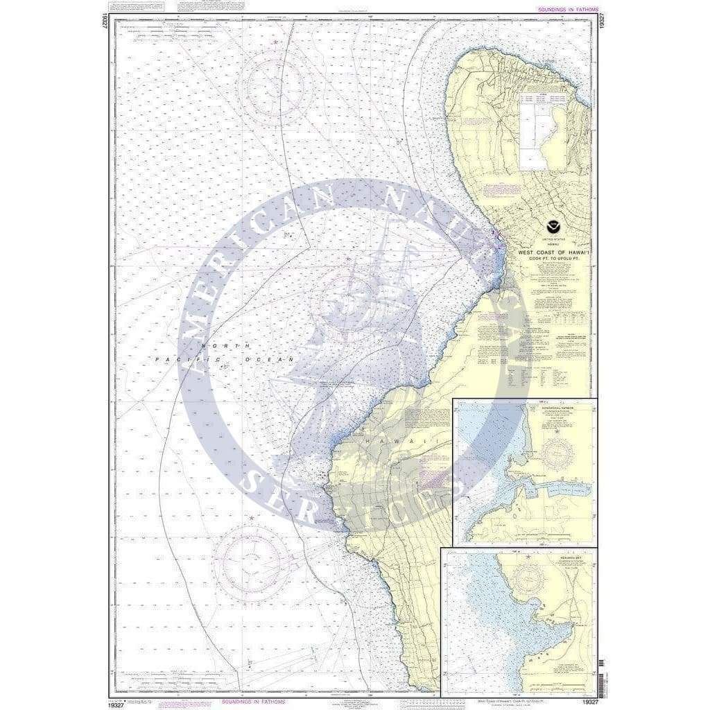 NOAA Nautical Chart 19327: West Coast of Hawai'i Cook Point to Upolu P ...