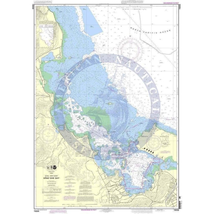 NOAA Nautical Chart 19359: O'ahu East Coast KÃ¤ne'ohe Bay