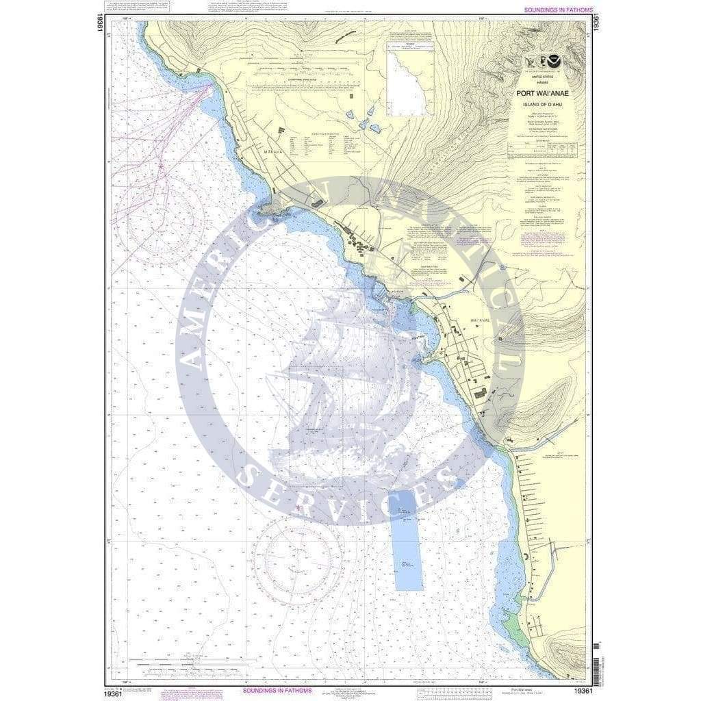 NOAA Nautical Chart 19361: Port Wa'ianae Island of O'ahu