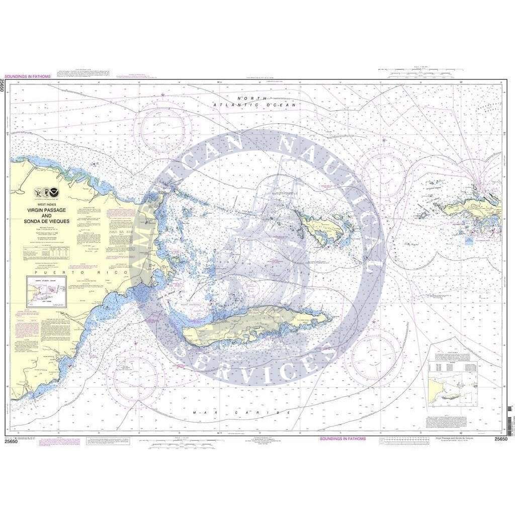 NOAA Nautical Chart 25650: Virgin Passage and Sonda de Vieques