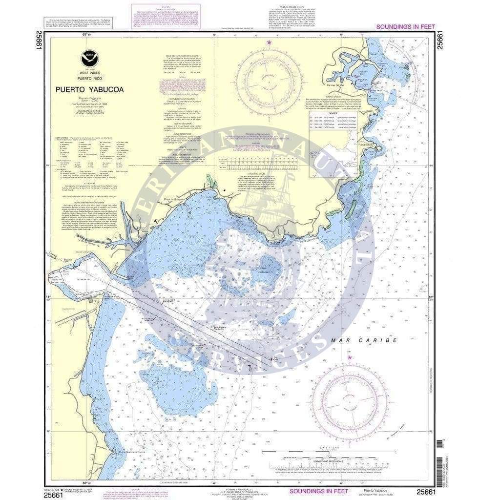 NOAA Nautical Chart 25661: Puerto Yabucoa