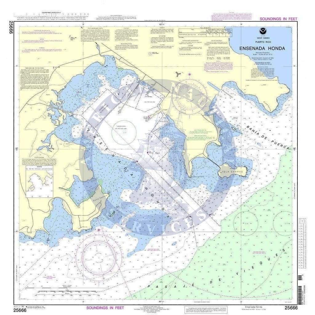 NOAA Nautical Chart 25666: Ensenada Honda