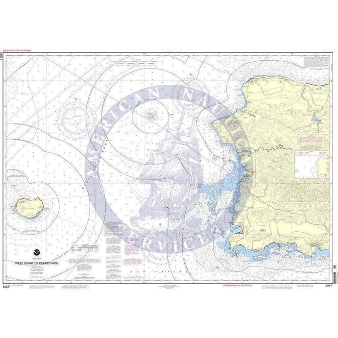 NOAA Nautical Chart 25671: West Coast of Puerto Rico