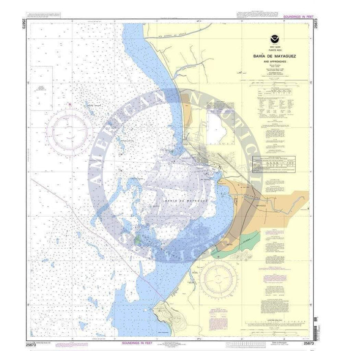 NOAA Nautical Chart 25673: Bahia de Mayaguez and Approaches