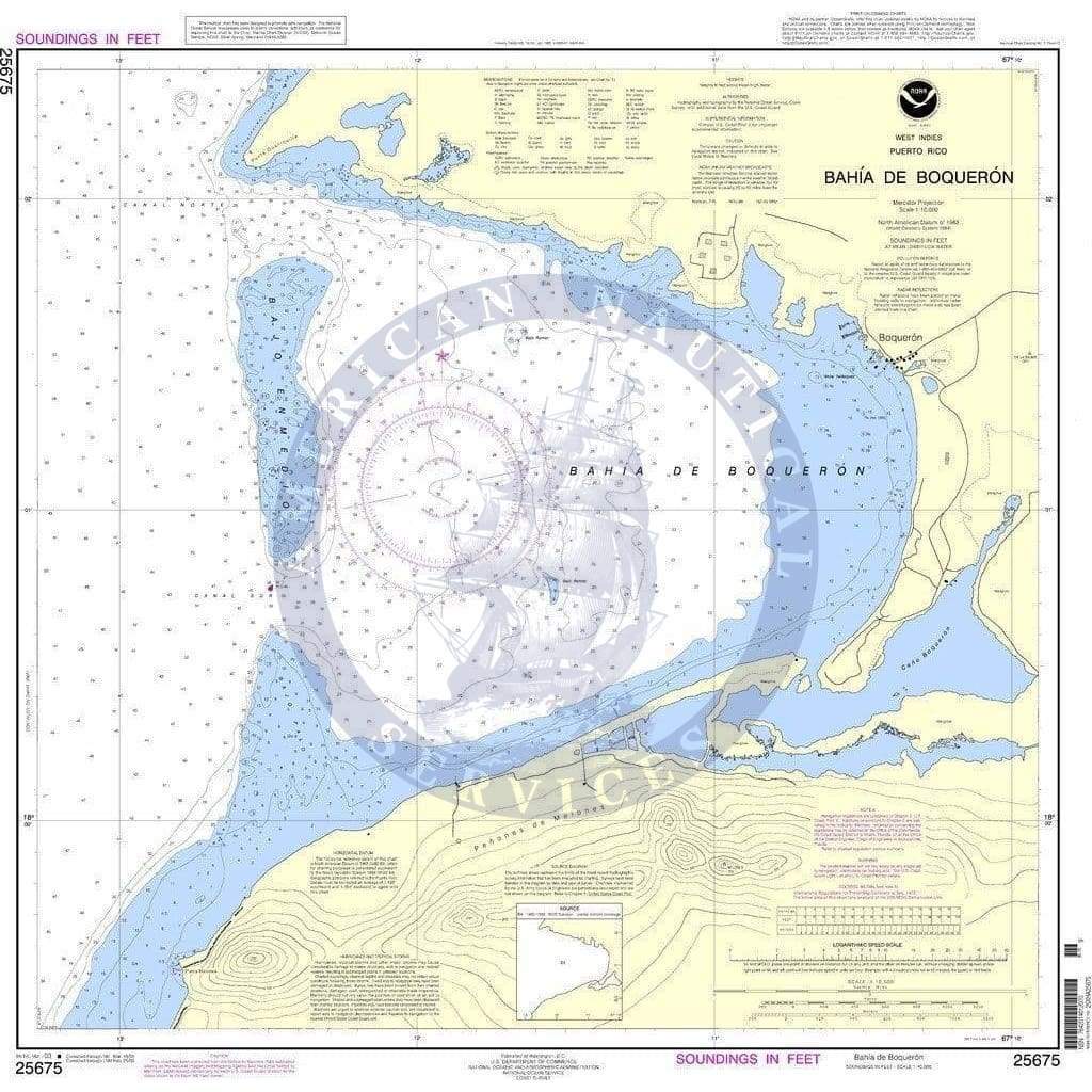 NOAA Nautical Chart 25675: Bahia de Boqueron