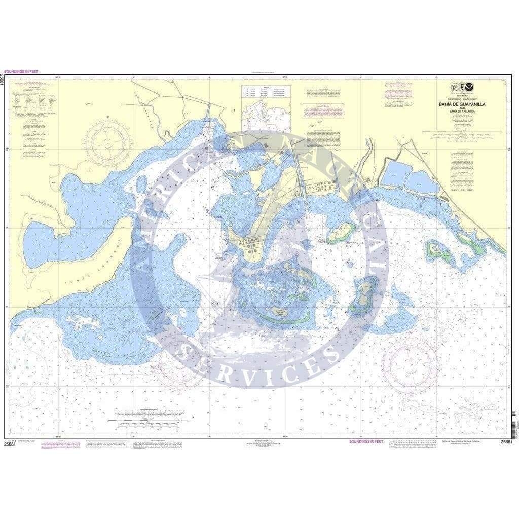 NOAA Nautical Chart 25681: Bahia de Guayanilla and Bahia de Tallaboa