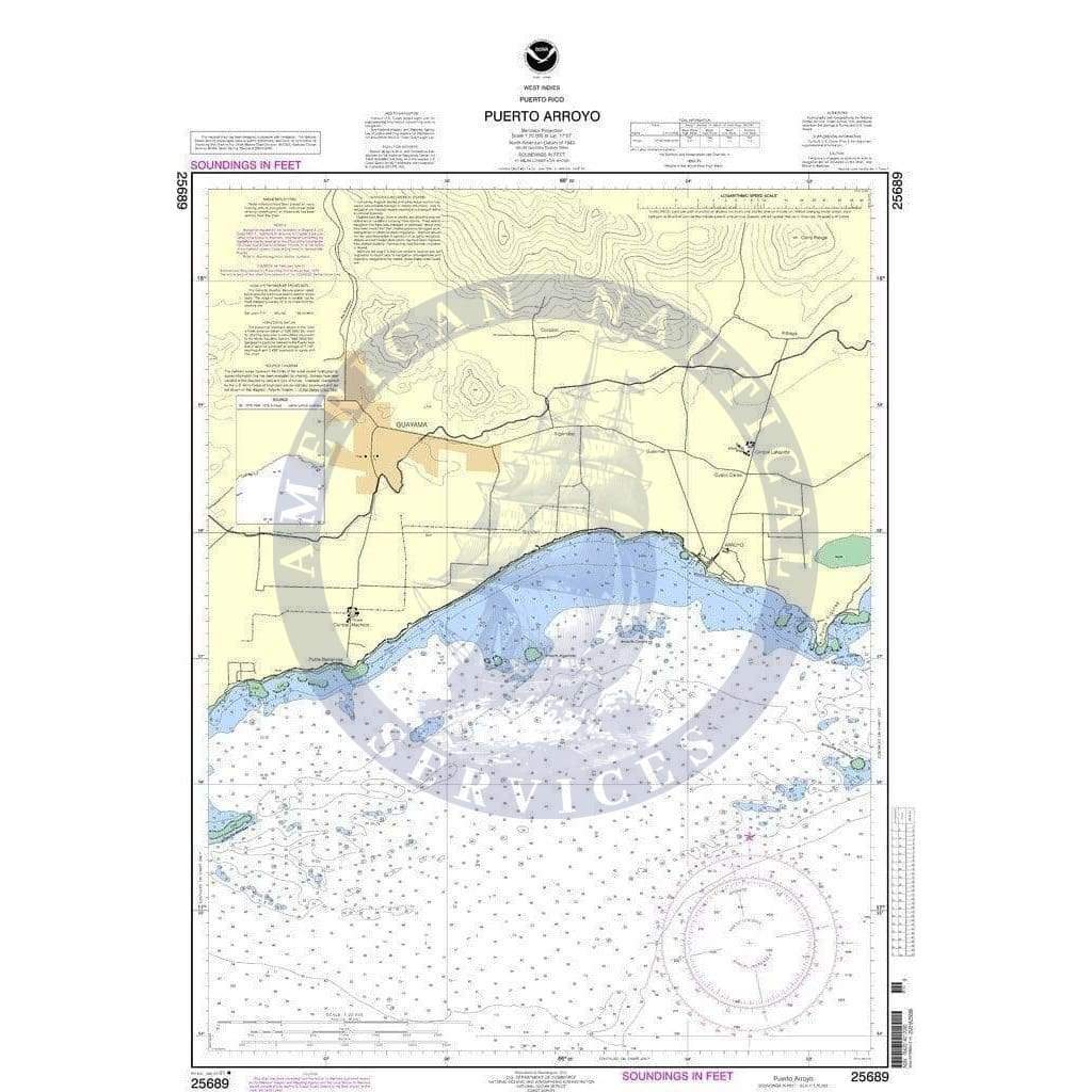 NOAA Nautical Chart 25689: Puerto Arroyo