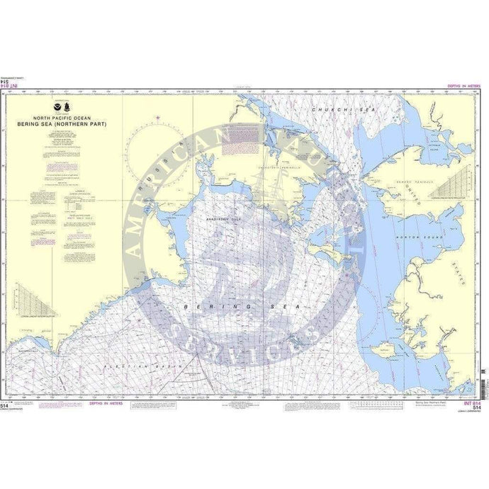 NOAA Nautical Chart 514: Bering Sea Northern Part