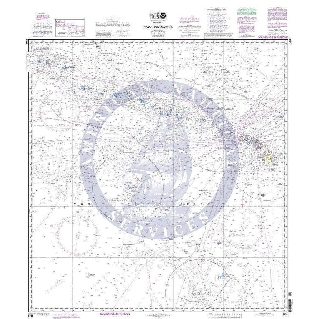 NOAA Nautical Chart 540: Hawai'ian Islands