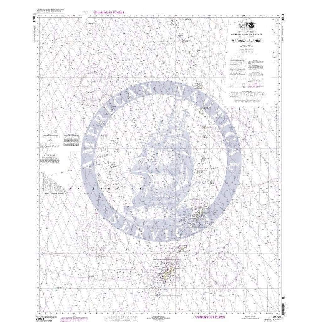 NOAA Nautical Chart 81004: Commonwealth of the Northern Mariana Islands; Mariana Islands