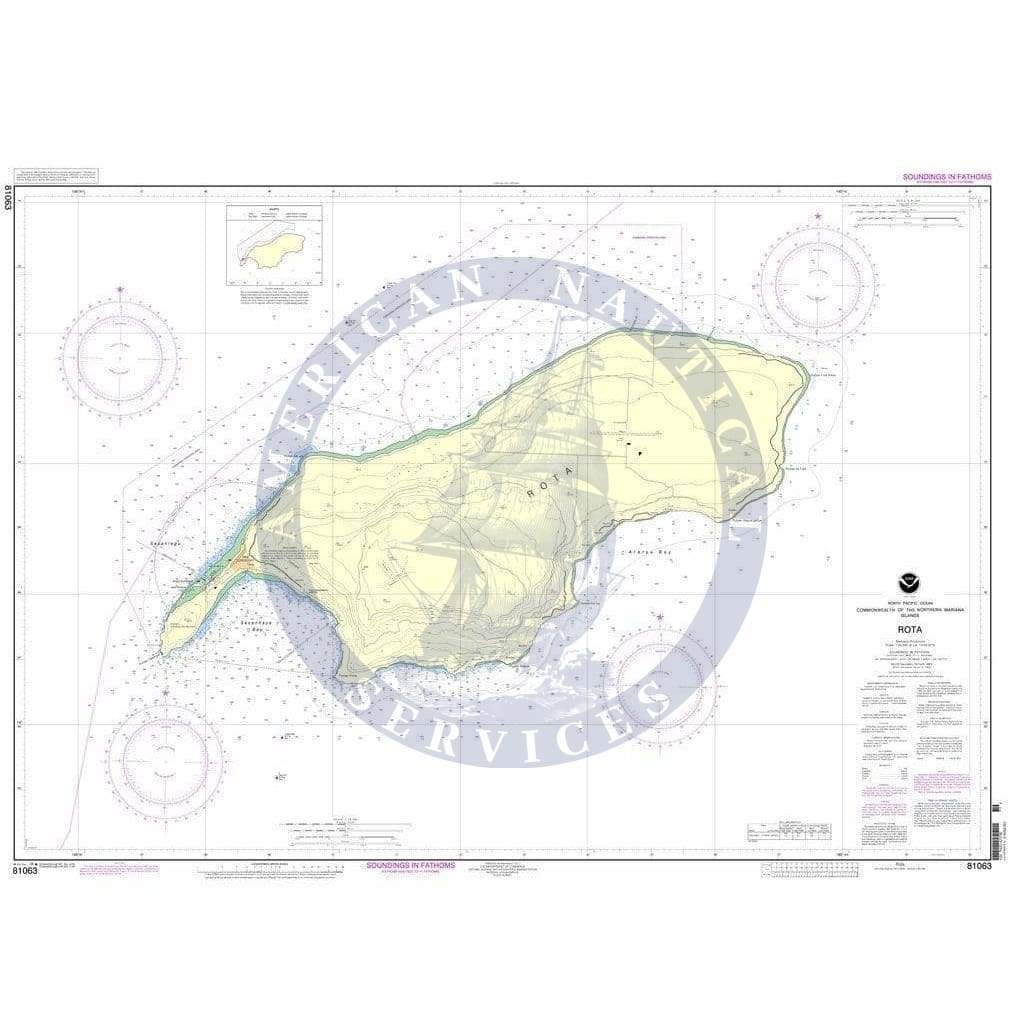 NOAA Nautical Chart 81063: Commonwealth of the Northern Mariana Islands Rota