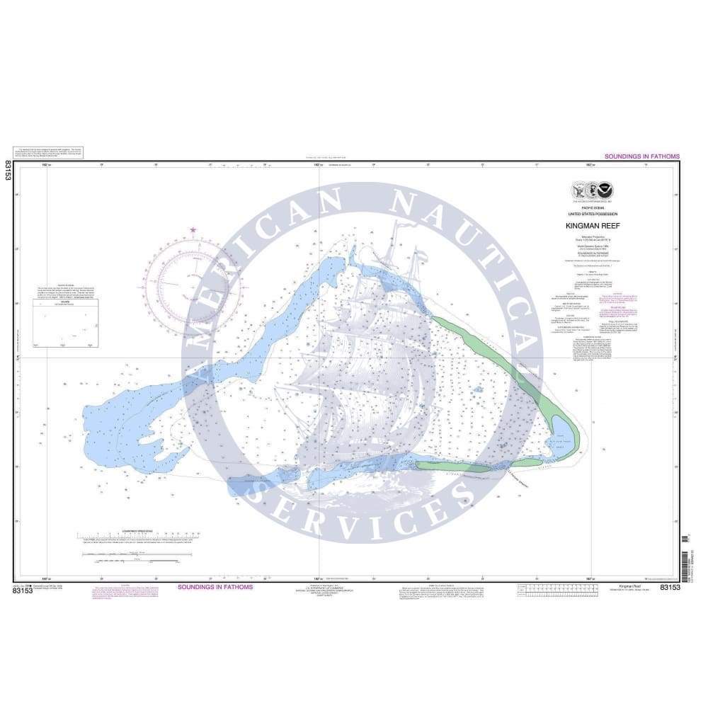 NOAA Nautical Chart 83153: United States Possesion Kingman Reef
