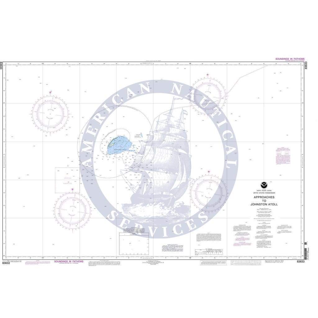 NOAA Nautical Chart 83633: United States Possession Approaches to Johnston Atoll