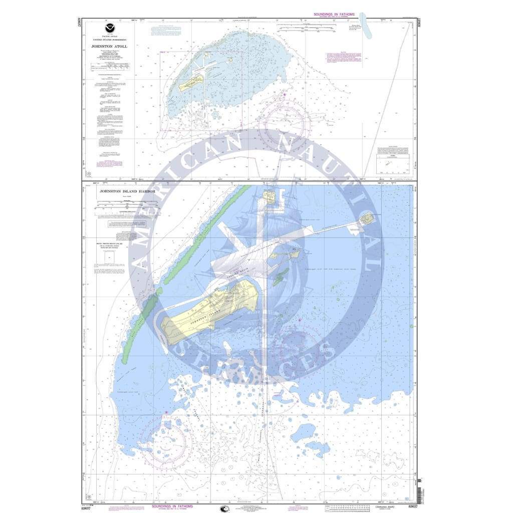 NOAA Nautical Chart 83637Johnston Atoll Island;Johnston Island Harbor