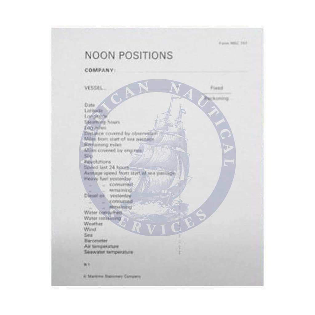 Noon Positions Chit Pad