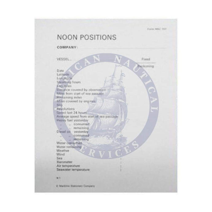 Noon Positions Chit Pad