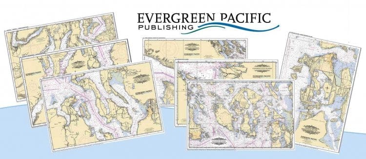 Northwest Nautical Chart Placemat Set