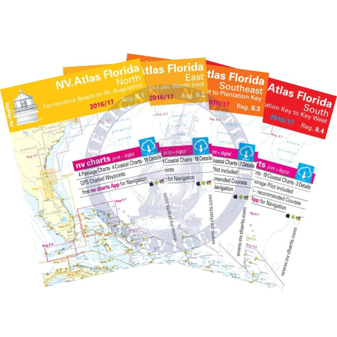 NV. Chart Kit Combo: Florida Regions Complete Set (8.1, 8.2, 8.3 & 8.4)