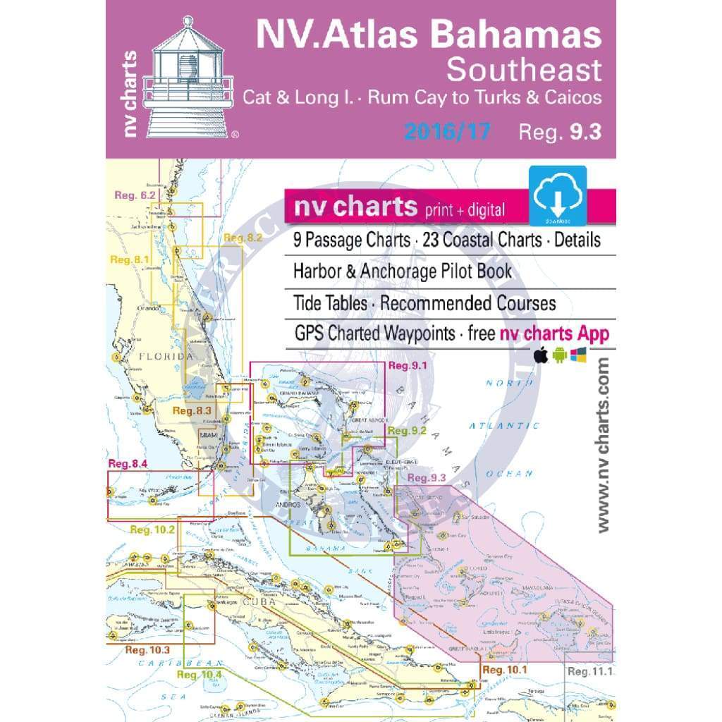 NV. Charts Reg. 9.3: Bahamas Southeast, 2016/17 Edition