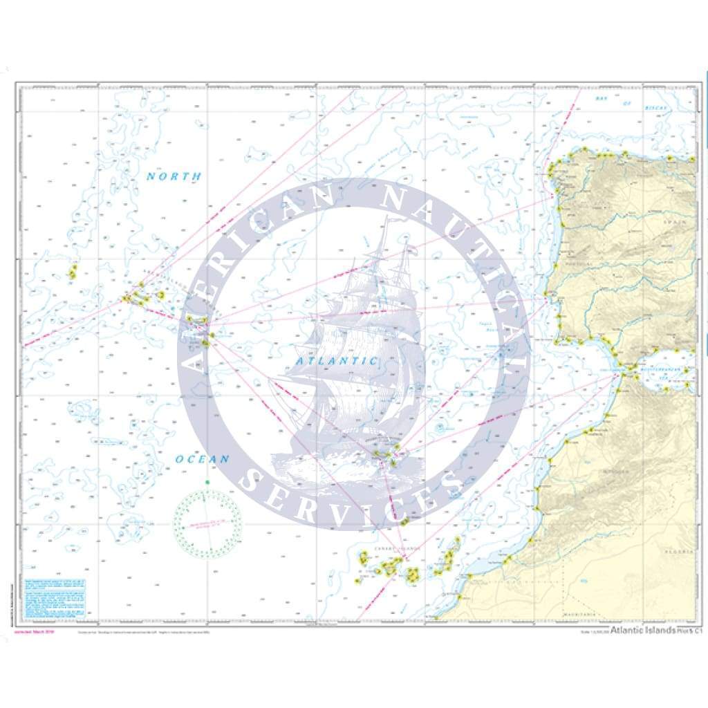 NV. Pilot 5: North Atlantic Ocean, Gibraltar to Caribbean - Atlantic Islands