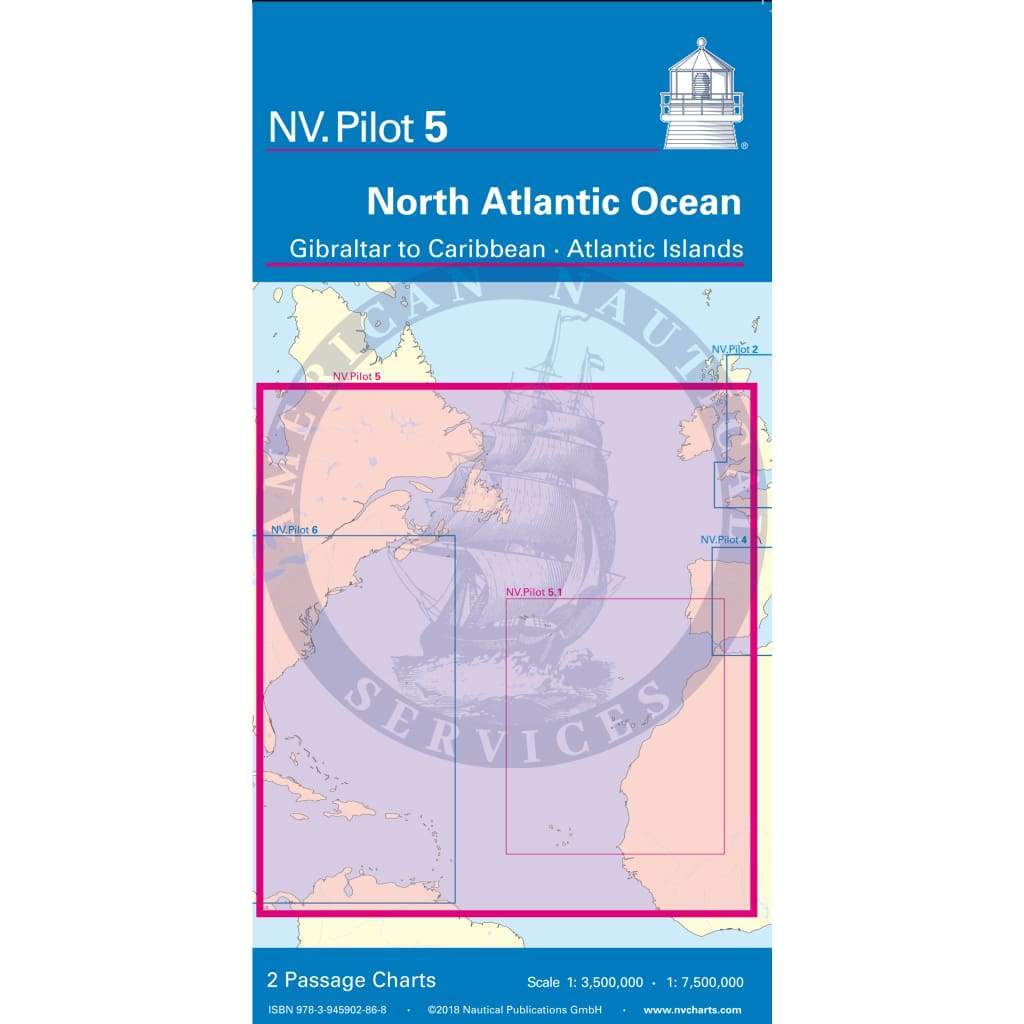 NV. Pilot 5: North Atlantic Ocean, Gibraltar to Caribbean - Atlantic Islands
