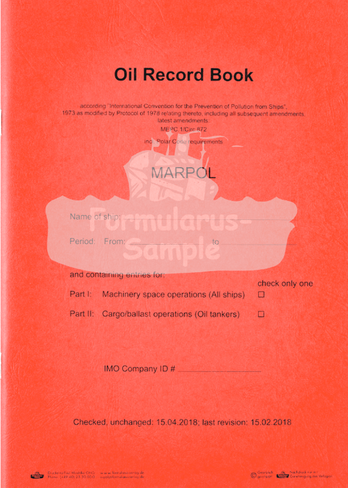 Oil Record Book