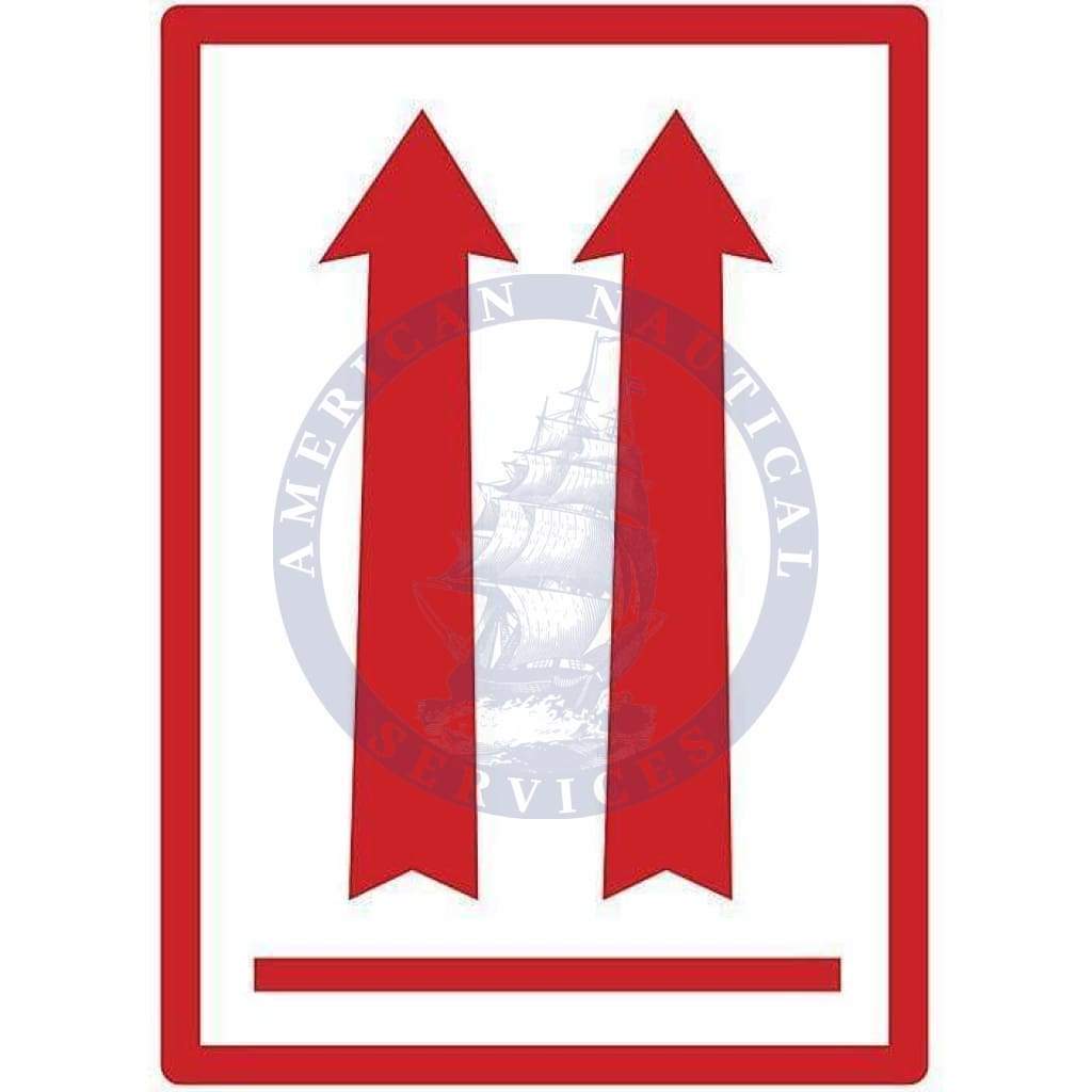 Orientation Arrows 3 x 4 - Red (Roll of 500)