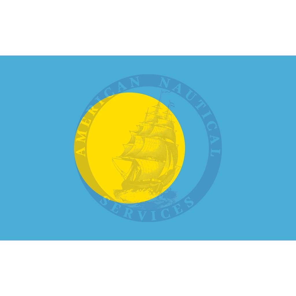 Palau Country Flag