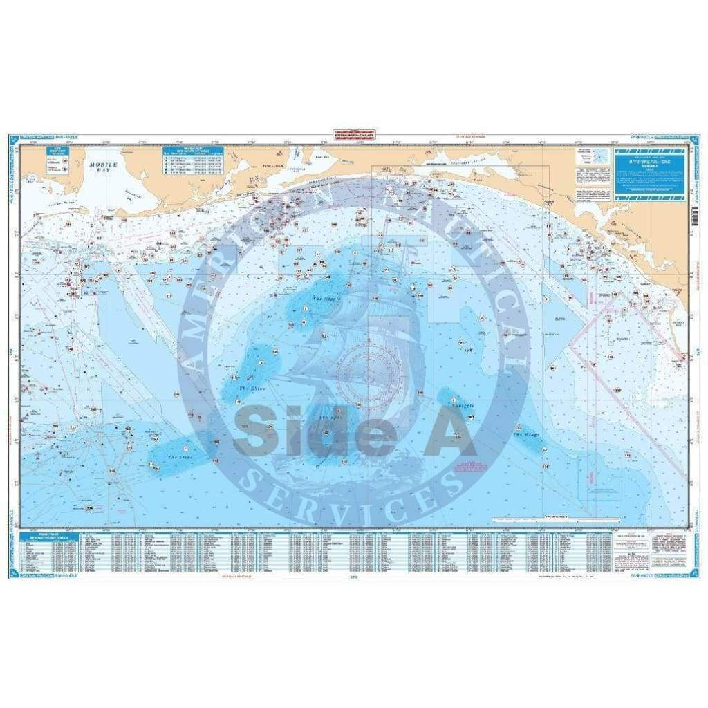 Panhandle Offshore Fish and Dive Chart 90F
