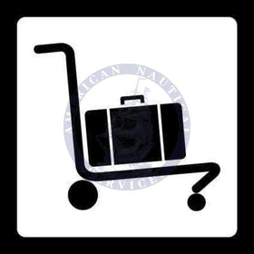Port & Air Terminal Sign: Baggage cart - Amnautical