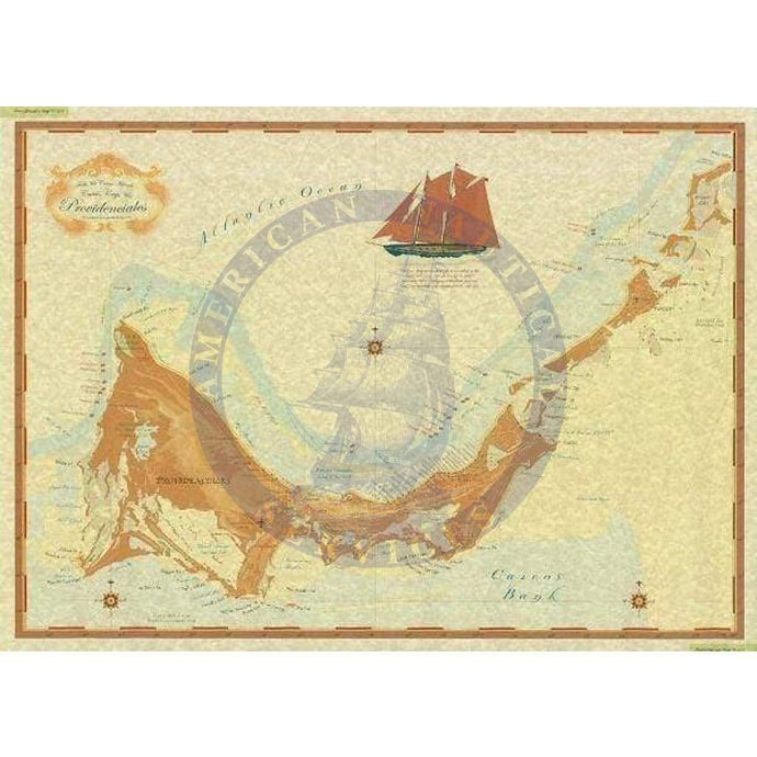 Providenciales Map (Decorative Map 18" x 24")