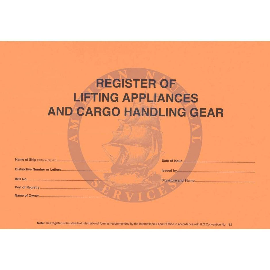 Lifting Appliances & Cargo Handling Register - Amnautical
