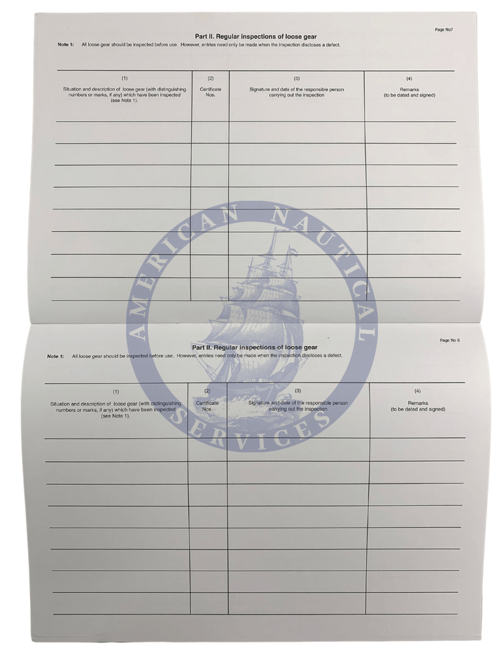 Lifting Appliances & Cargo Handling Register - Amnautical