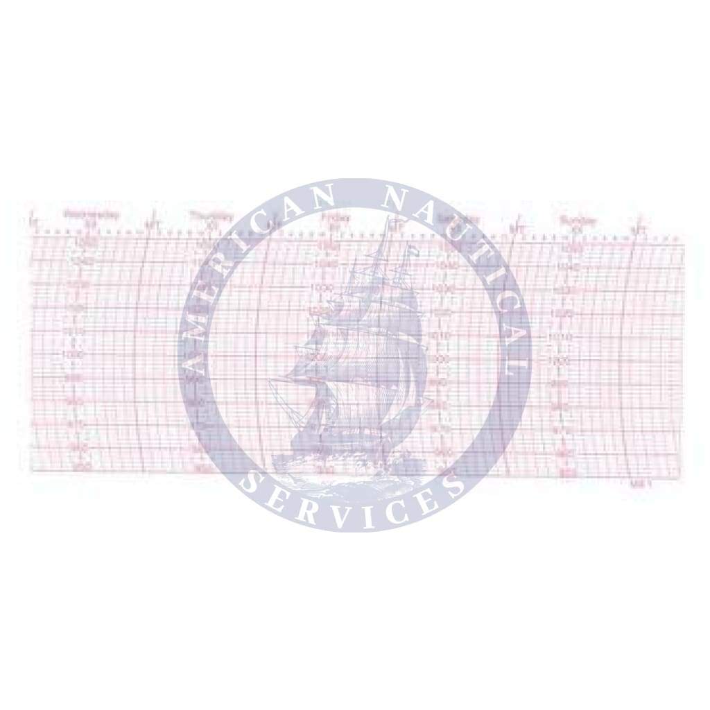 Replacement Barograph INCH Charts for 410-D (Weems & Plath 108)