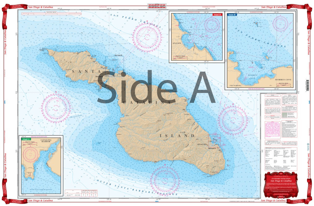 San Diego and Catalina Navigation Chart 51