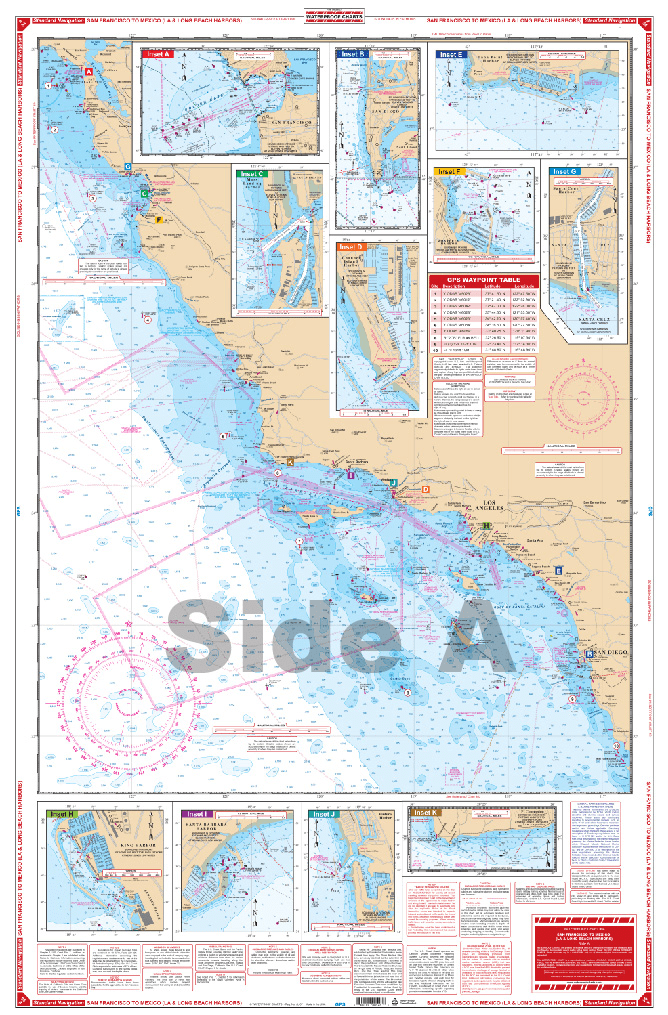San Francisco to Mexico Navigation Chart 54