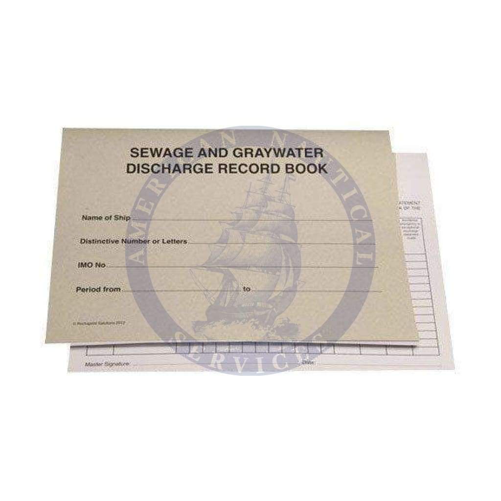 Sewage and Graywater Discharge Record Book (Updated for MARPOL ANNEX V Polar Code Jan 2017)