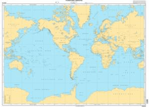 SHOM Chart 0101: Planisphère terrestre (axé sur 65° Ouest)