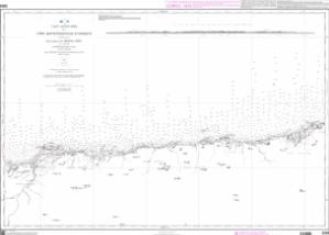 SHOM Chart 3202: Partie comprise entre Cherchell et Ténès