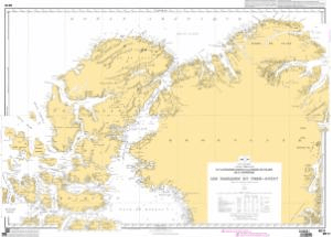 SHOM Chart 6013: Les Passages du Nord-Ouest - Du Lancaster Sound à la terre de Peary et à Nugssuak