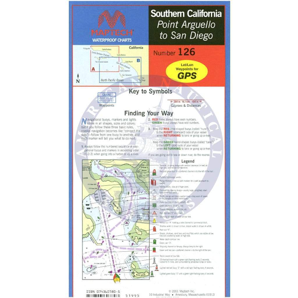 Southern California: Point Arguello to San Diego Waterproof Chart, 2nd Edition