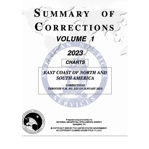 Summary of Corrections Vol.1 East Coast of North and South America, 2023 Edition