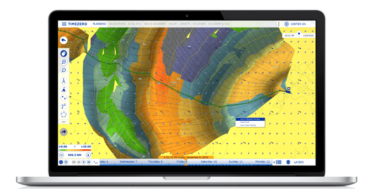 Automated Weather Routing TIMEZERO Weather Routing Module - Amnautical