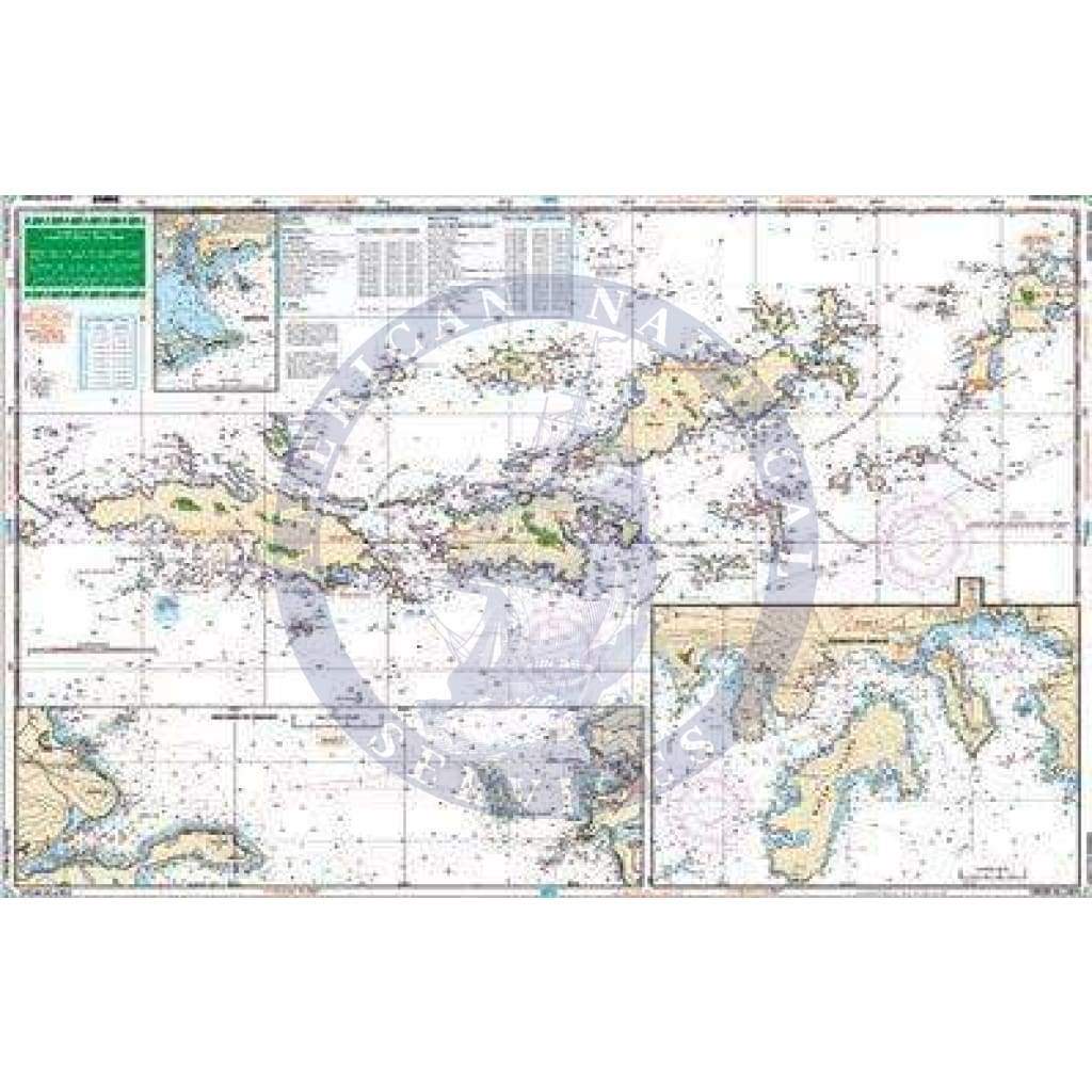 U.S. Virgin Islands – Large Print Navigation Chart 132E