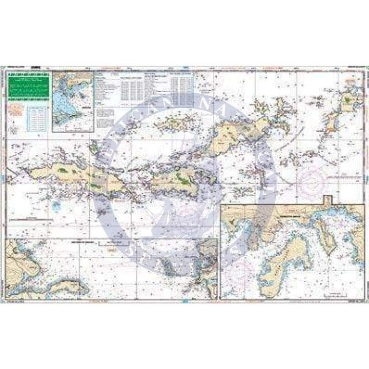 U.S. Virgin Islands – Large Print Navigation Chart 132E - Amnautical