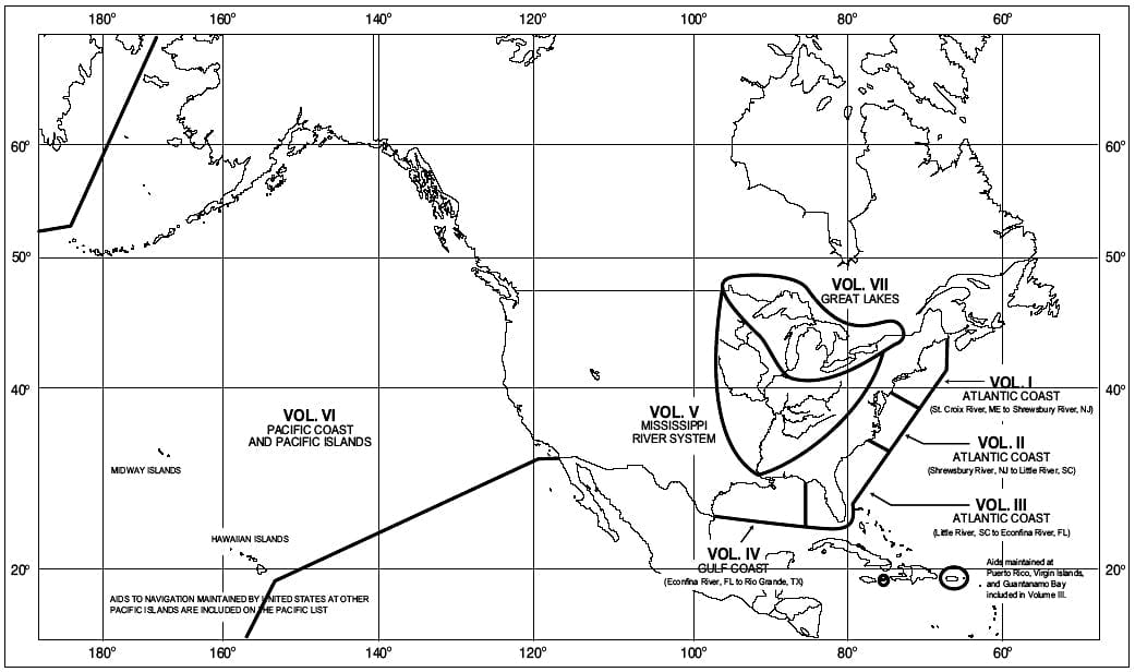 USCG Light List 4: Gulf of Mexico - Econfina River, FL to Rio Grande, TX, 2023 Edition