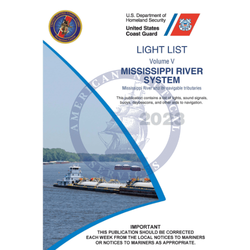 USCG Light List 5: Mississippi River System, 2023 Edition