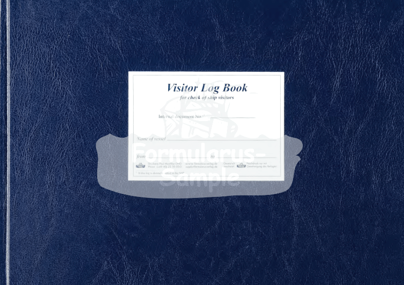 Visitor Record Log Book - Amnautical