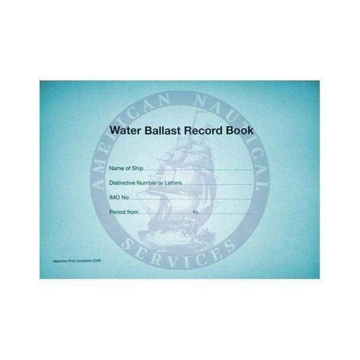 Water Ballast Record Book Maritime Log Book Amnautical